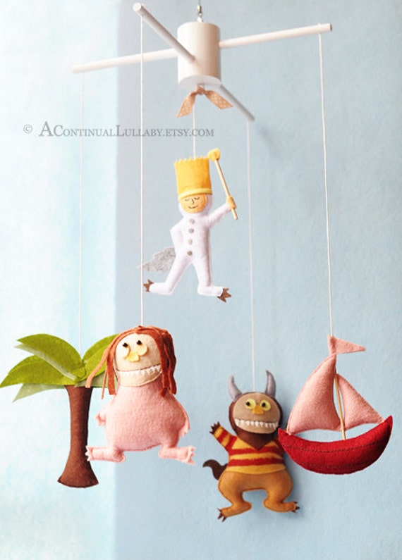 Baby Mobile Nursery Decor Monster Mobile Cute Monsters Girl Etsy