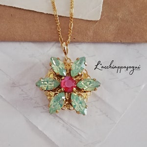Anastasia ENGRAVED Together In Paris Necklace CHRYSOLITE M - Limited Edition