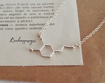 925 Sterling Silver Dopamine Pendant Necklace