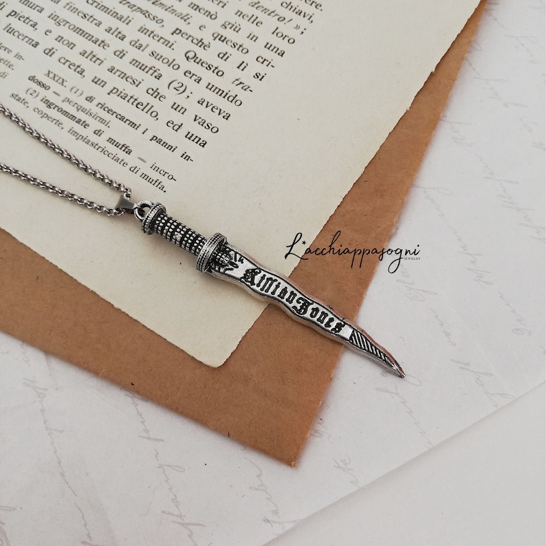 Once Upon A Time Inspired Killian Jones Dagger Necklace