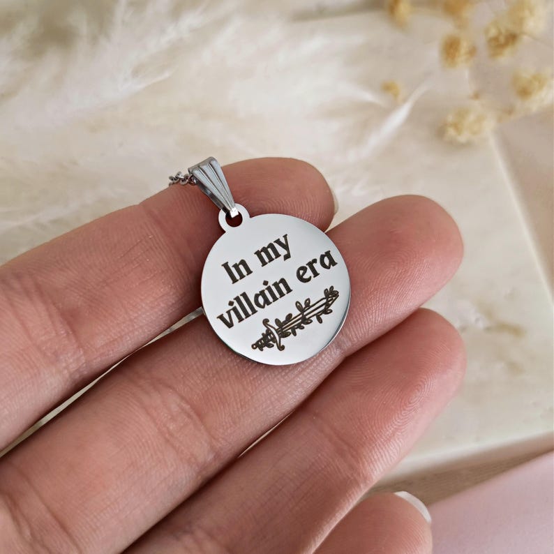 In My Villain Era Bookish Necklace: Gold or Silver Stainless Steel image 8