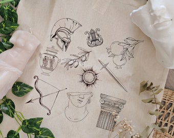 Bolsa de algodão com mitologia grega: Heróis e Deuses, Academia Sombria