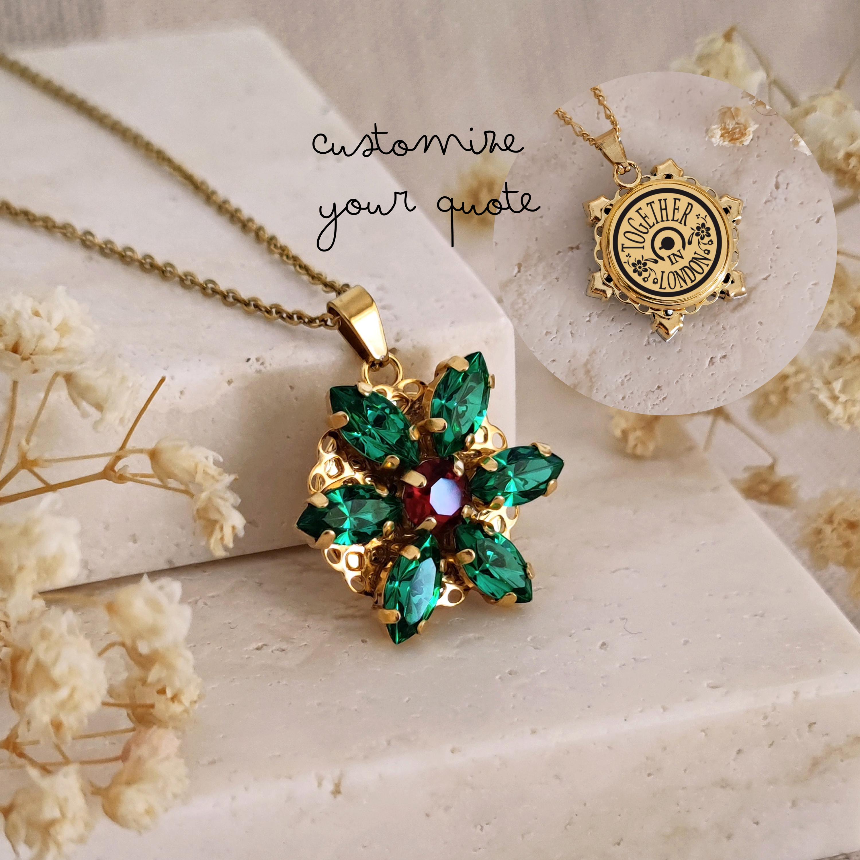 Pendentif Forme Feuille En Métal Doré - Marque Claire Deve Paris - Occasion (manque épingle De Broche)