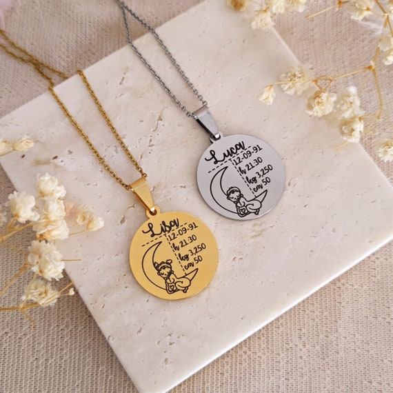 Personalized To My Nana Necklace From Grandkids Never Forget That I Love  You You Mean The World Nana Birthday Mothers Day Christmas Customized Gift  Box Message Card 