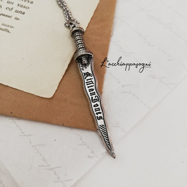 Once Upon A Time Inspired Killian Jones Dagger Necklace