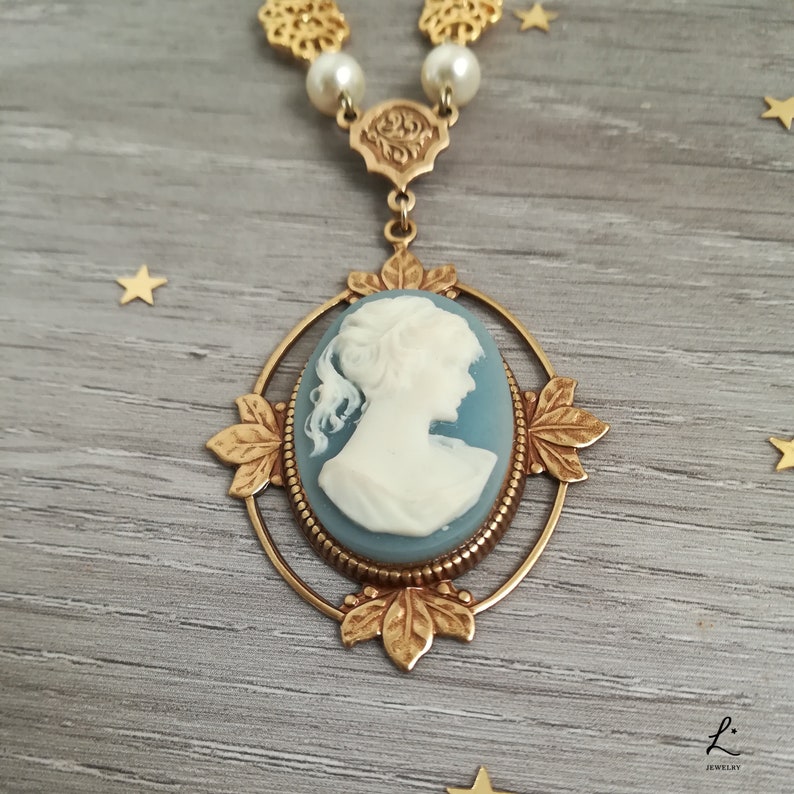 The Vampire Diaries Katherine Pierce Cameo Necklace Etsy