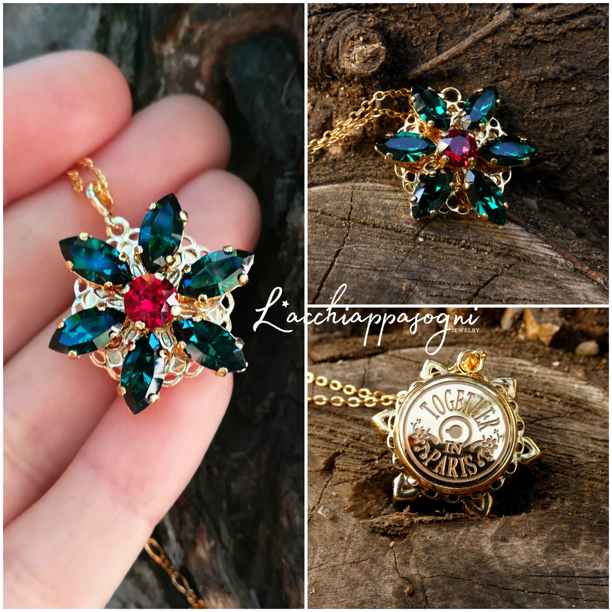 Anastasia ENGRAVED Necklace Together in 