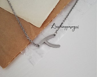 Lucky Wishbone Necklace, Stainless Steel Good Luck Wishbone