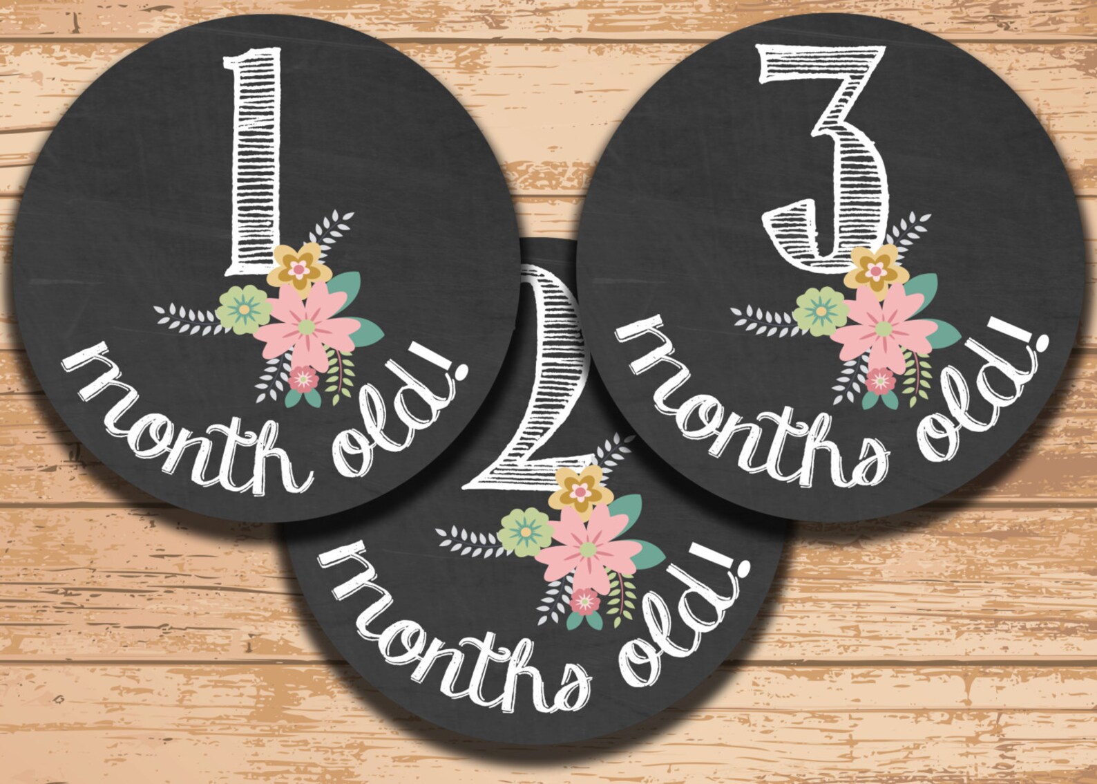 Instant Download. Printable Milestone Stickers. Baby Month - Etsy