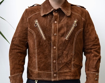 Sixties/Seventies "Schott" Brown Western Suede Jacket