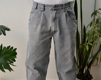 Nineties Grey Levi Baggy Silver Tabs