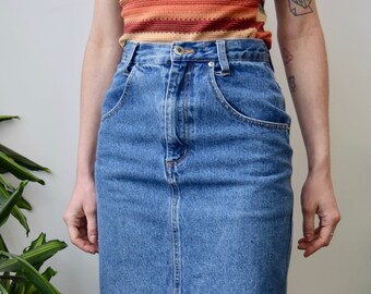 Denim Pencil Skirt - Etsy