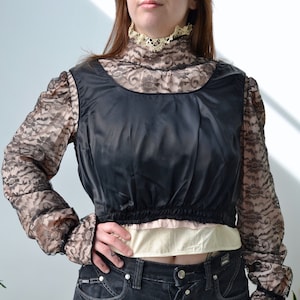 Edwardian/Antique Lace & Satin Blouse