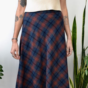 Plaid midi skirt 4t store