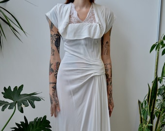 Gorgeous Drapey Forties Wedding Gown