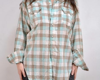 Vintage 1960s LEVI'S SADDLEMAN Western Shirt ~ Size M