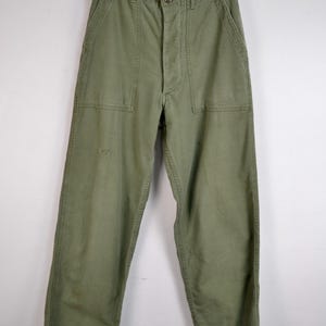 60s 70s Vintage Military U.S. Army Og-107 Baker Pants Size