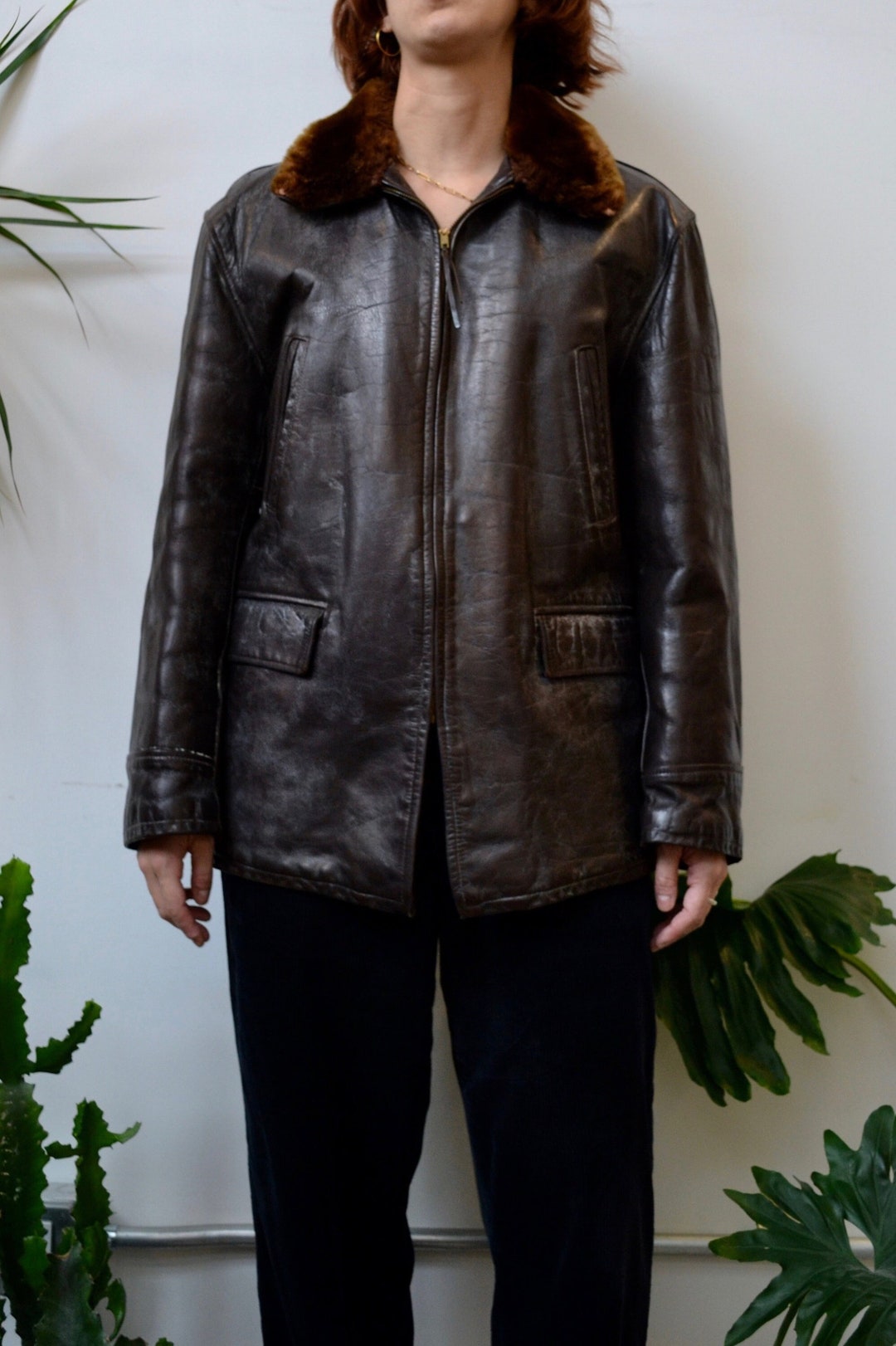 ジャケット・アウター 50's Style Western Fur Steerhide Carcoat 50´s Style Western Fur Steerhide Carcoat メンズ