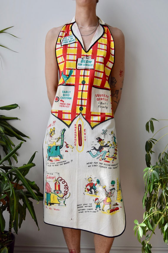 Vintage Novelty Apron - Etsy Denmark