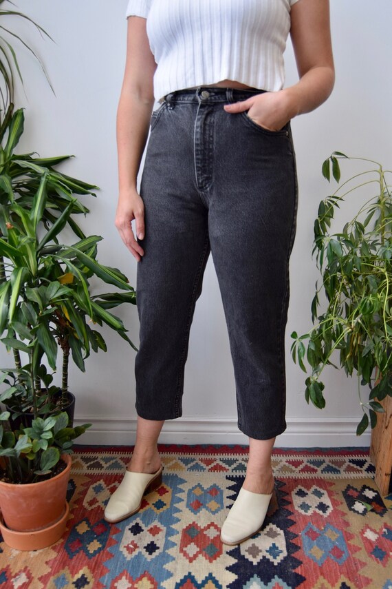 Denim Lee Rider Cropped Mom Jeans | Etsy