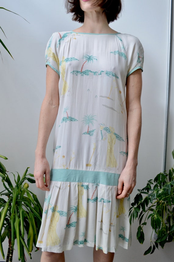 20's Inspired Croquet Dress Gem