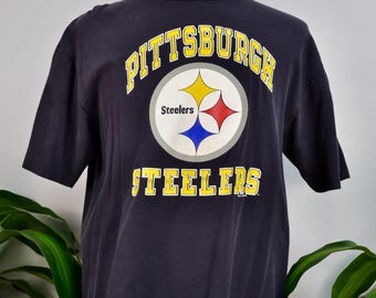 Vintage Black Single Stitch Pittsburgh Steelers Tee