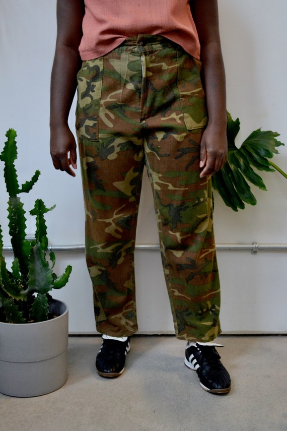 70s K-mart Camo Pants - Etsy