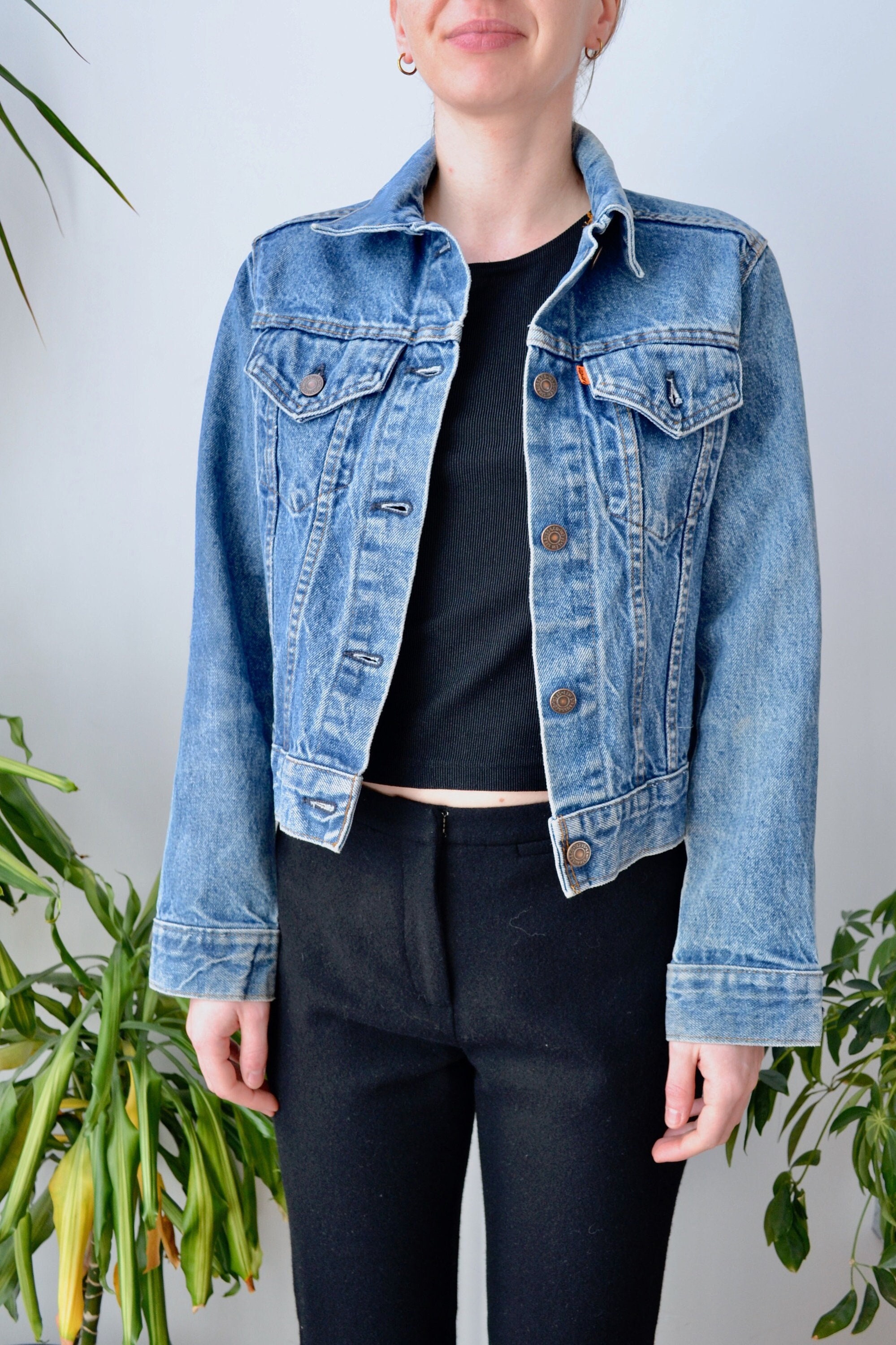 Painted Denim Jacket - Etsy Canada