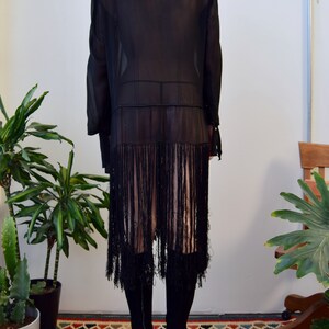 Vintage 1920's Fringe Flapper Dress image 4