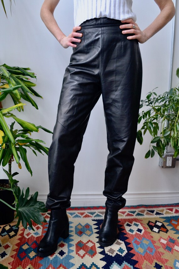 Buy Eighties Danier Leather Pants Online in India Etsy