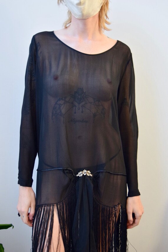 Vintage 1920's Fringe Flapper Dress