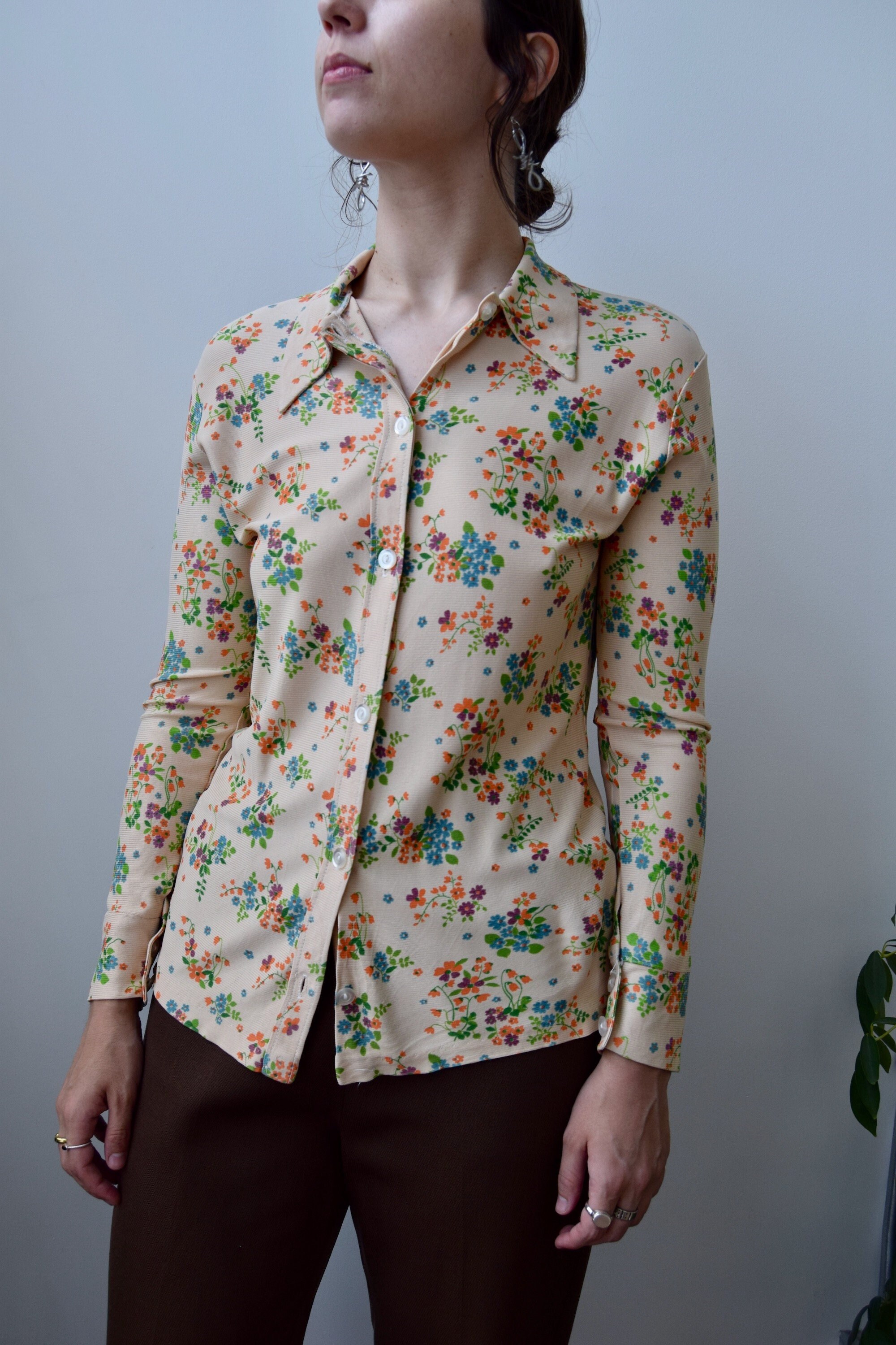 Pointed Collar Shirt - Etsy Canada