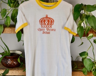 Queen Victoria Ringer Tee aus den 80er Jahren
