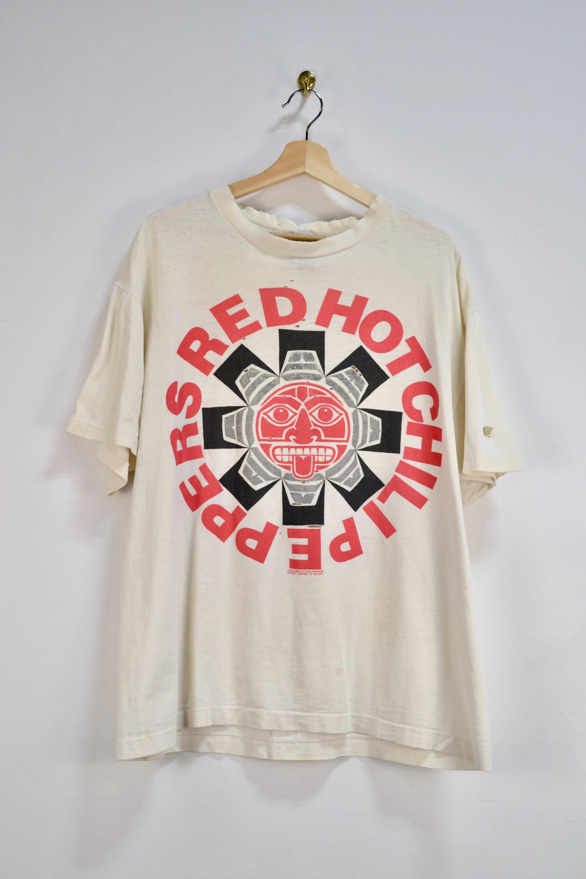 RARE Vintage 1990s Red Hot Chili Peppers Aztec Tee - Etsy