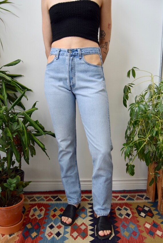 Hip Cut Out Levi's 501 Jeans | Etsy