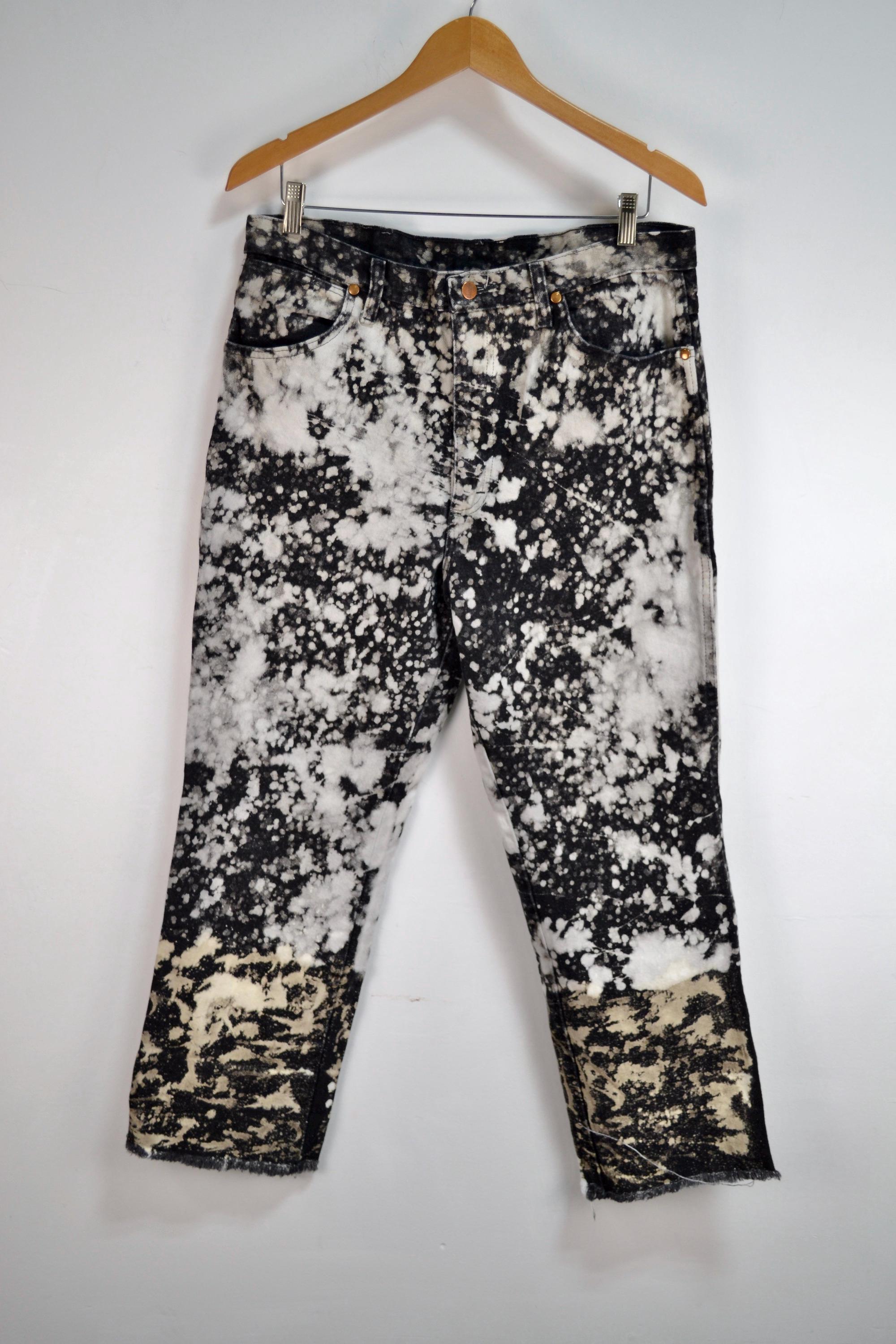 パンツ Rare 00s Archive Brush bleach blackDenim パンツ Rare 00s Archive Brush bleach blackDenim Rare 00s
