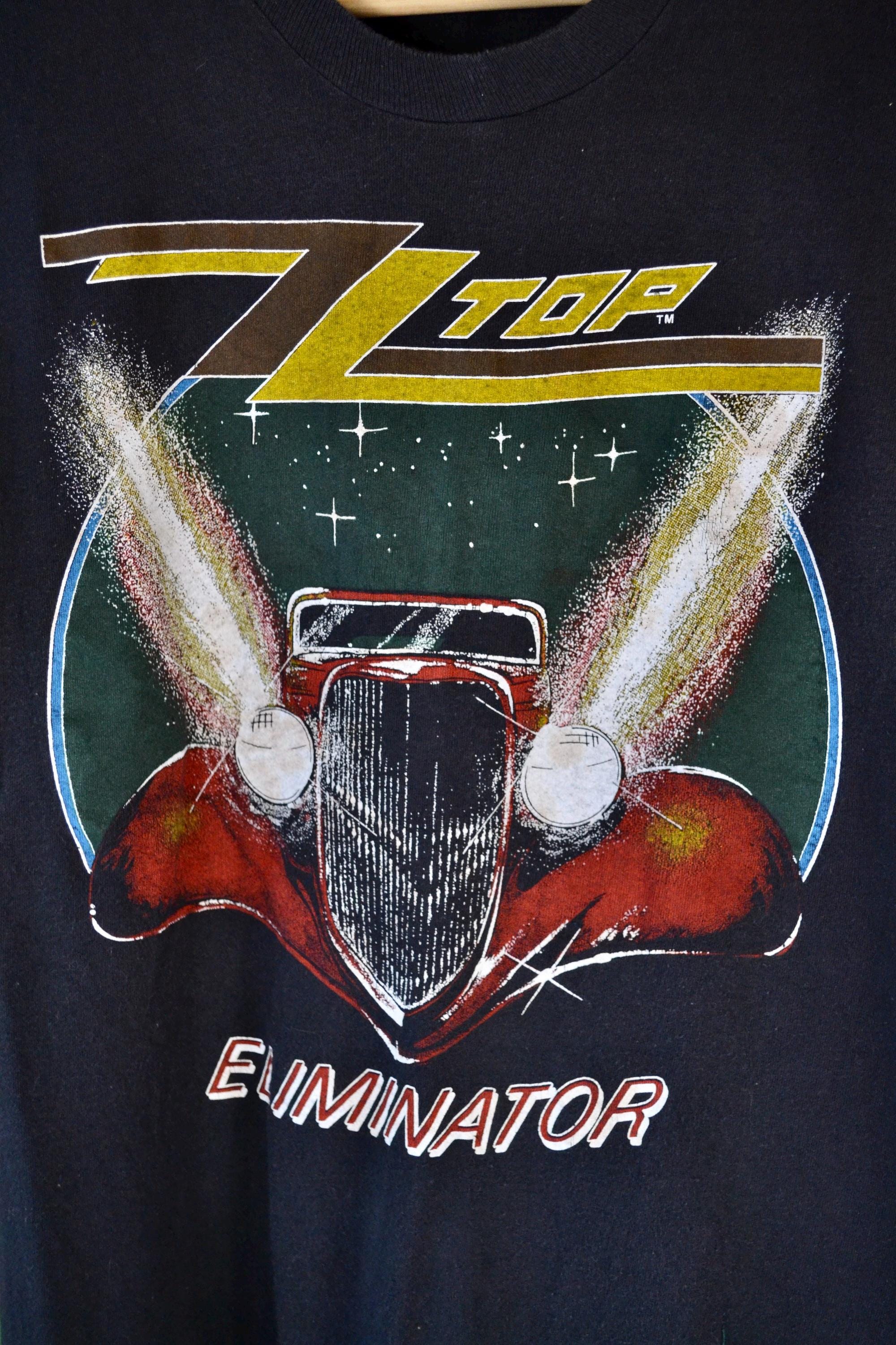 Vintage 80's ZZ Top Eliminator Tour Band Tee - M - Etsy