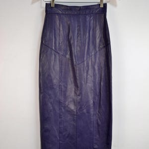 Vintage &quot;Danier&quot; Indigo Lila Lederrock