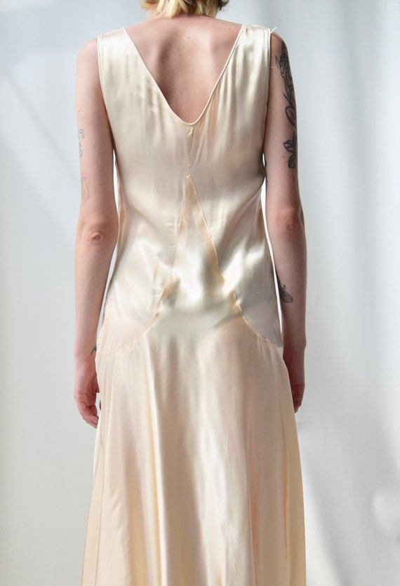 Vintage 1920s Gold Satin Slip Dress