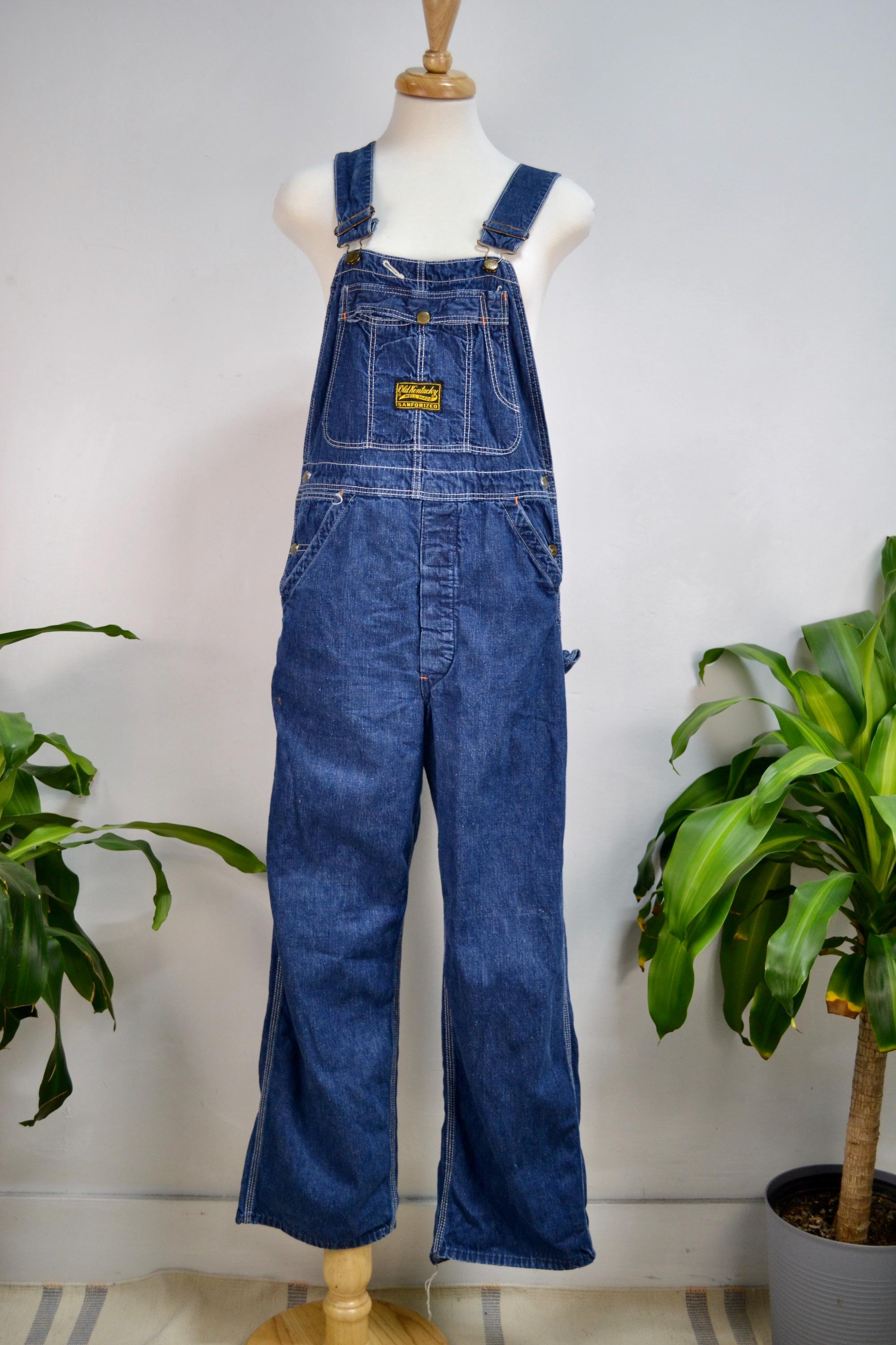 Vintage Sixties Old Kentucky Well Made Sanforized Denim Overalls