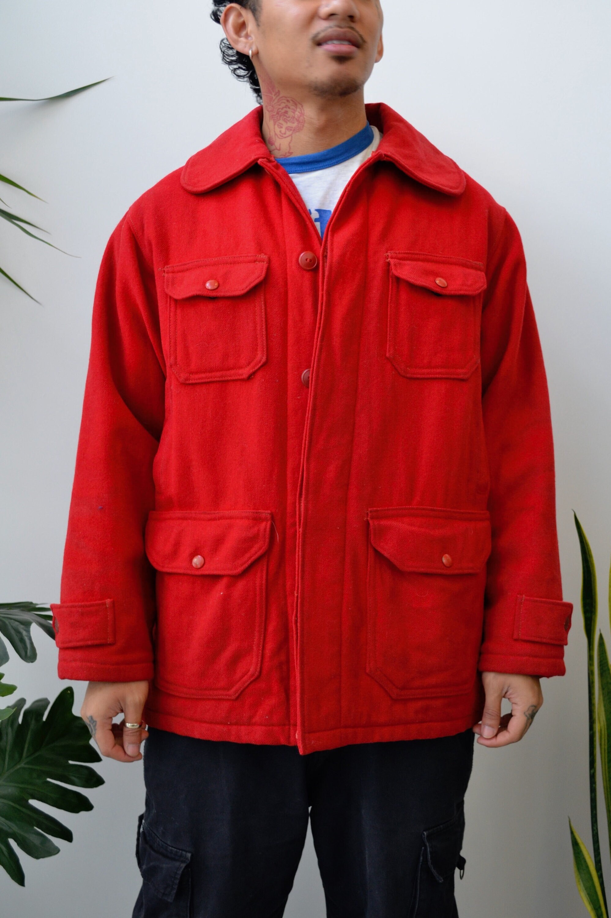 Wool hunting jacket mens hotsell