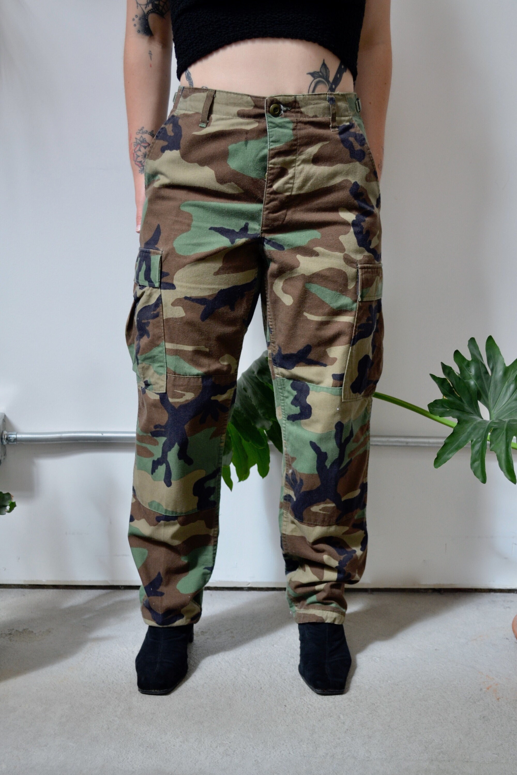 ZYXTIM Cargo Pants Womens High Waist Baggy Casual Military Army