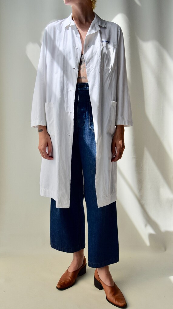 Vintage Lab Coat/medical Uniform Jacket Etsy