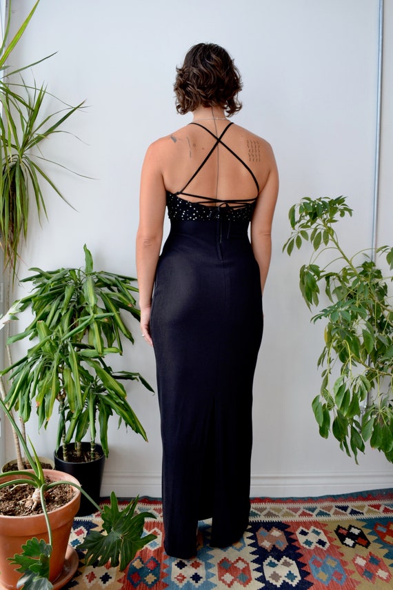 Y2K Sparkly Black Gown Gem