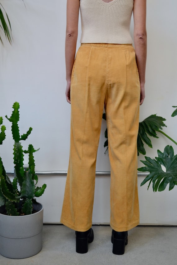 Seventies "Galliano" Caramel Corduroy Flares - image 3