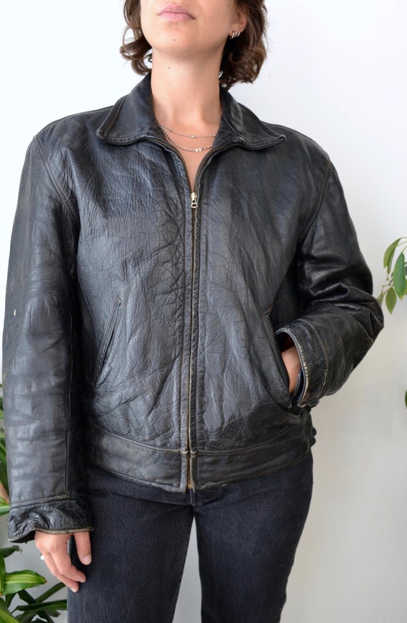 1930s leather jacket - Gem