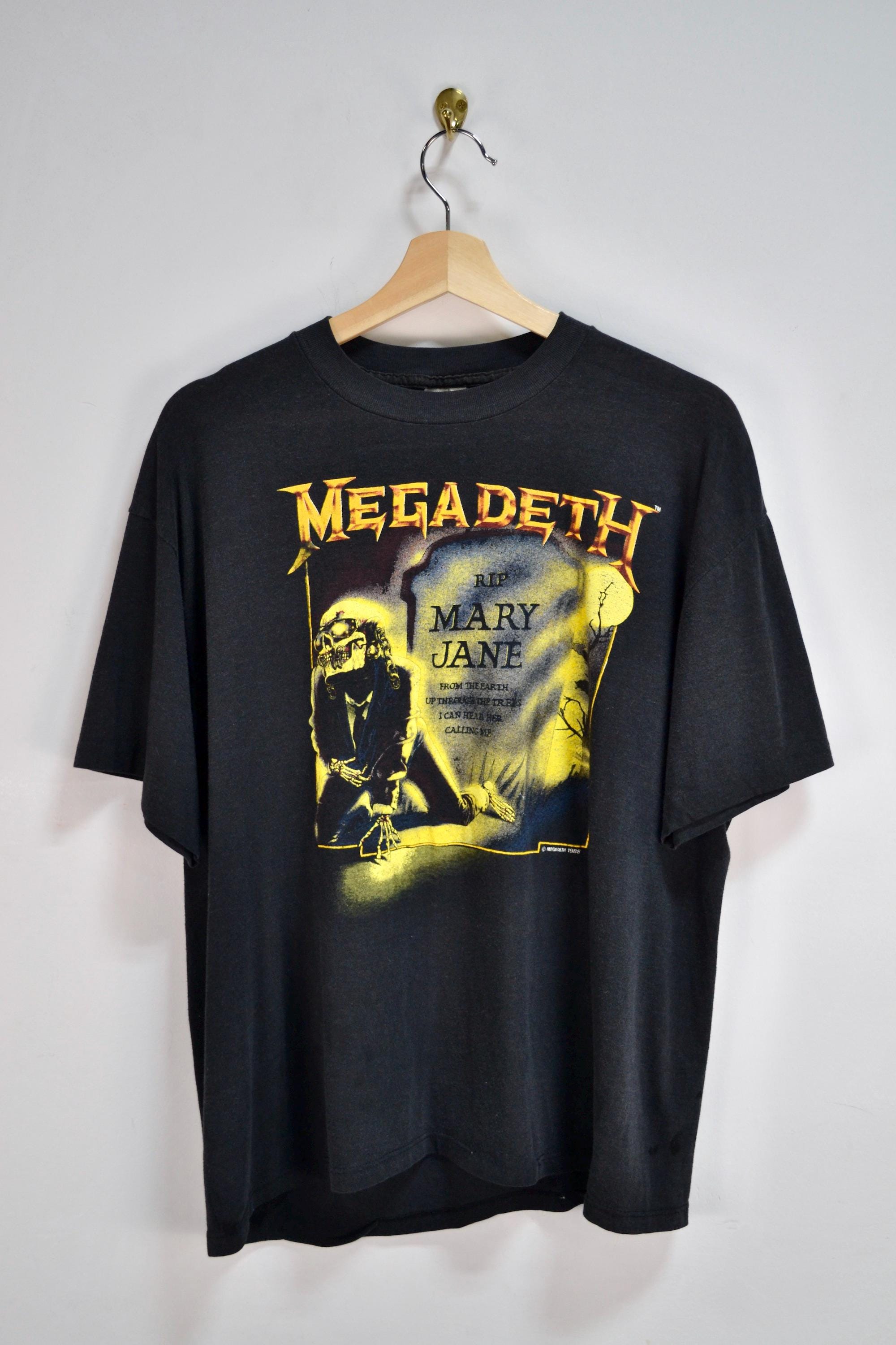 Vintage RIP Mary Jane Megadeth Tee - Etsy Vintage RIP Mary Jane Megadeth Tee - Etsy