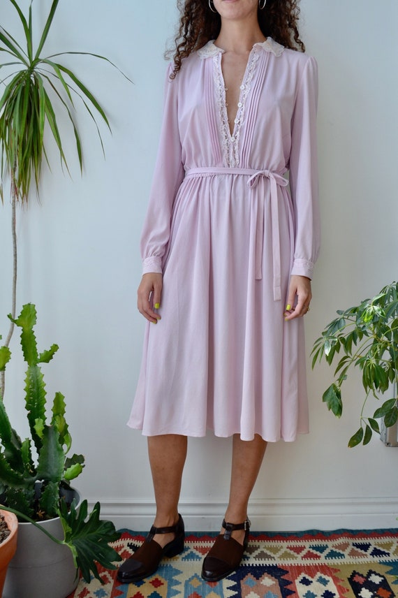 70s/80s "Farouche" Orchid Purple Dress