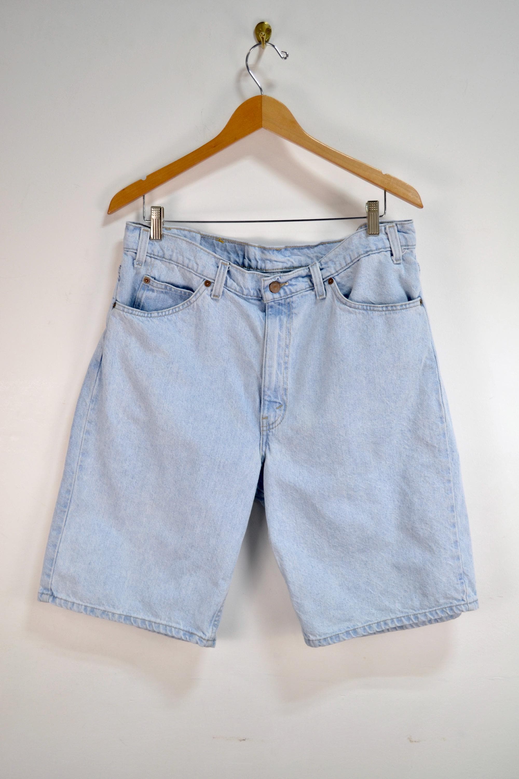 Vintage Nineties Light Wash Levi 550 Orange Tab Jorts - Etsy