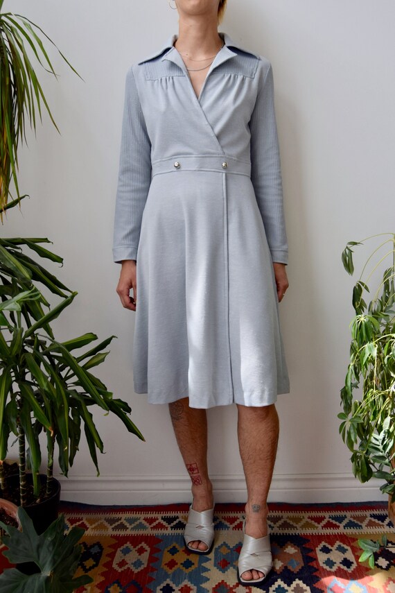 Polyester wrap best sale dress